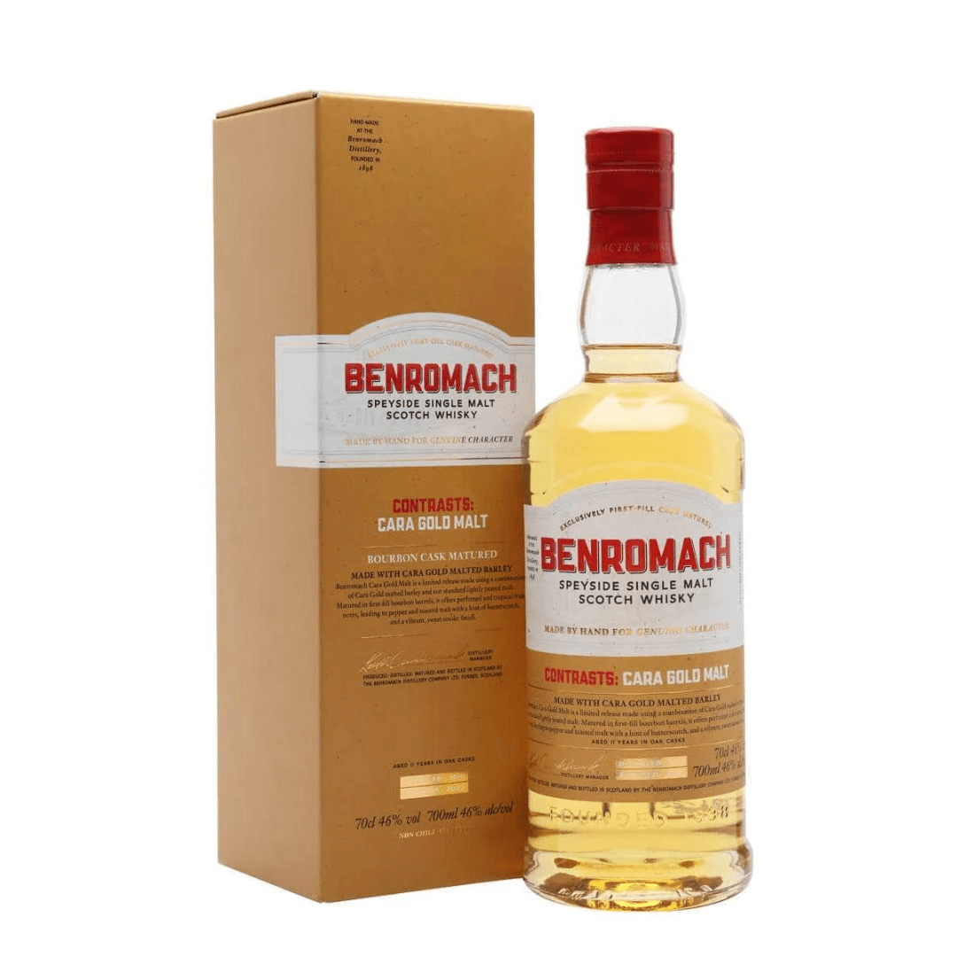 Benromach Contrasts Cara Gold Speyside Single Malt Scotch Whisky 700ml - Booze House