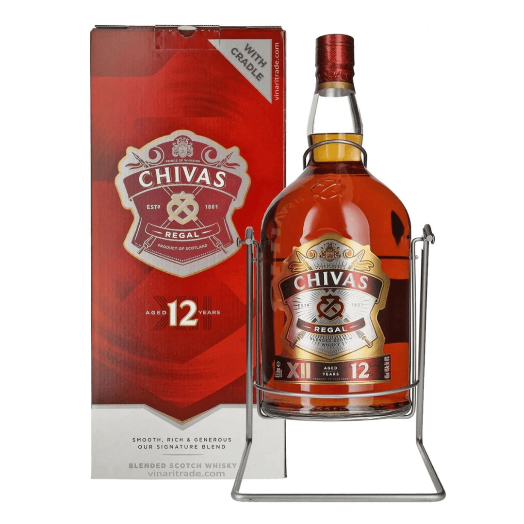 Chivas Regal 12 Year Old Scotch Whisky Cradle 4.5L - Booze House