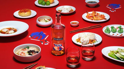 Martell VSOP Cognac 700mL Christoph Niemann Twin Tumbler Gift Pack