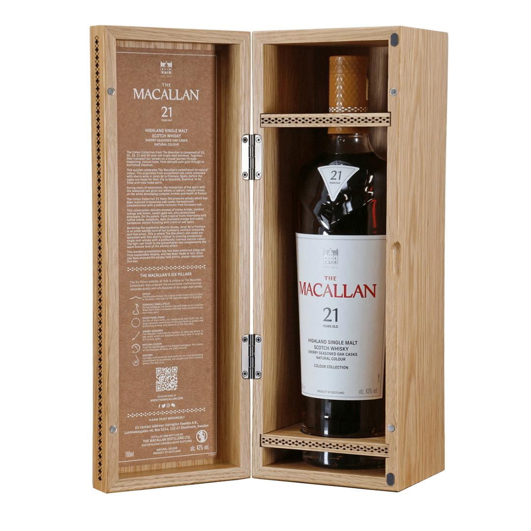 The Macallan 21 Year Old The Colour Collection Single Malt Whisky 700mL - Booze House