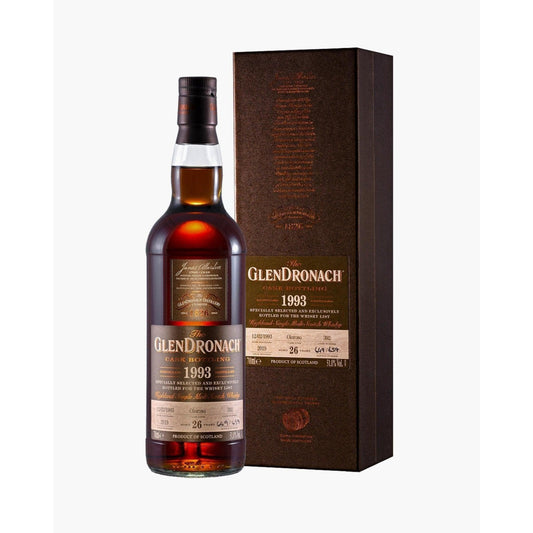 1993 GlenDronach Single Cask 26 Years Cask No. 392 700ml - Booze House