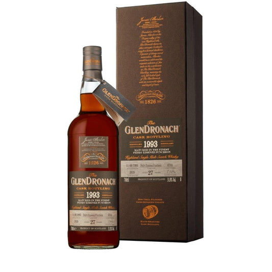 1993 Glendronach Single Cask Pedro Ximenez 27 Year Old Single Malt Scotch Whisky 700ml - Booze House