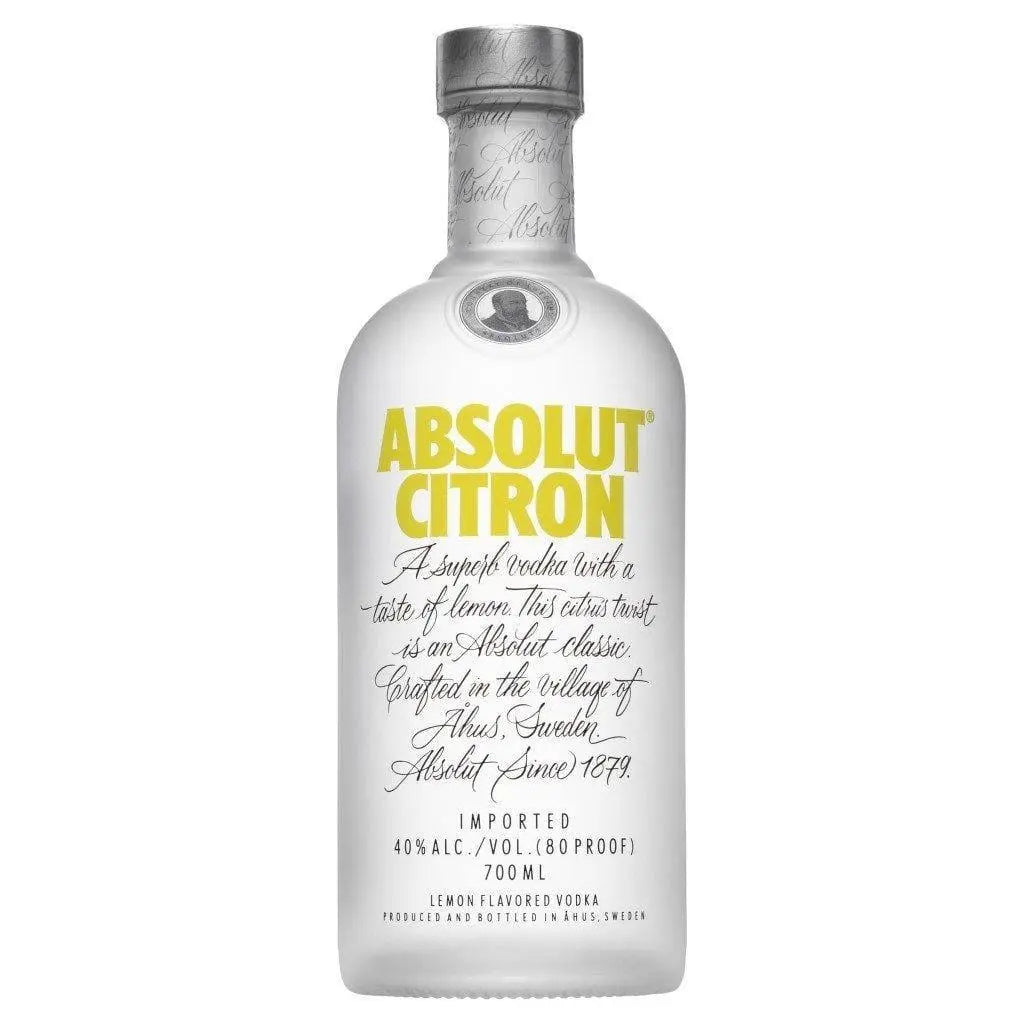 Absolut Citron Vodka 700mL - Booze House