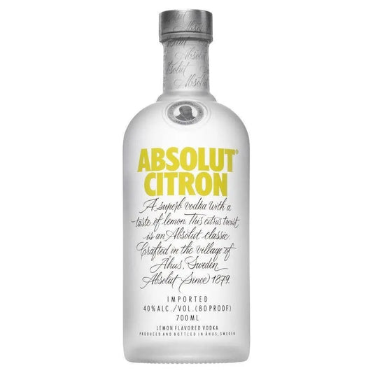 Absolut Citron Vodka 700mL - Booze House