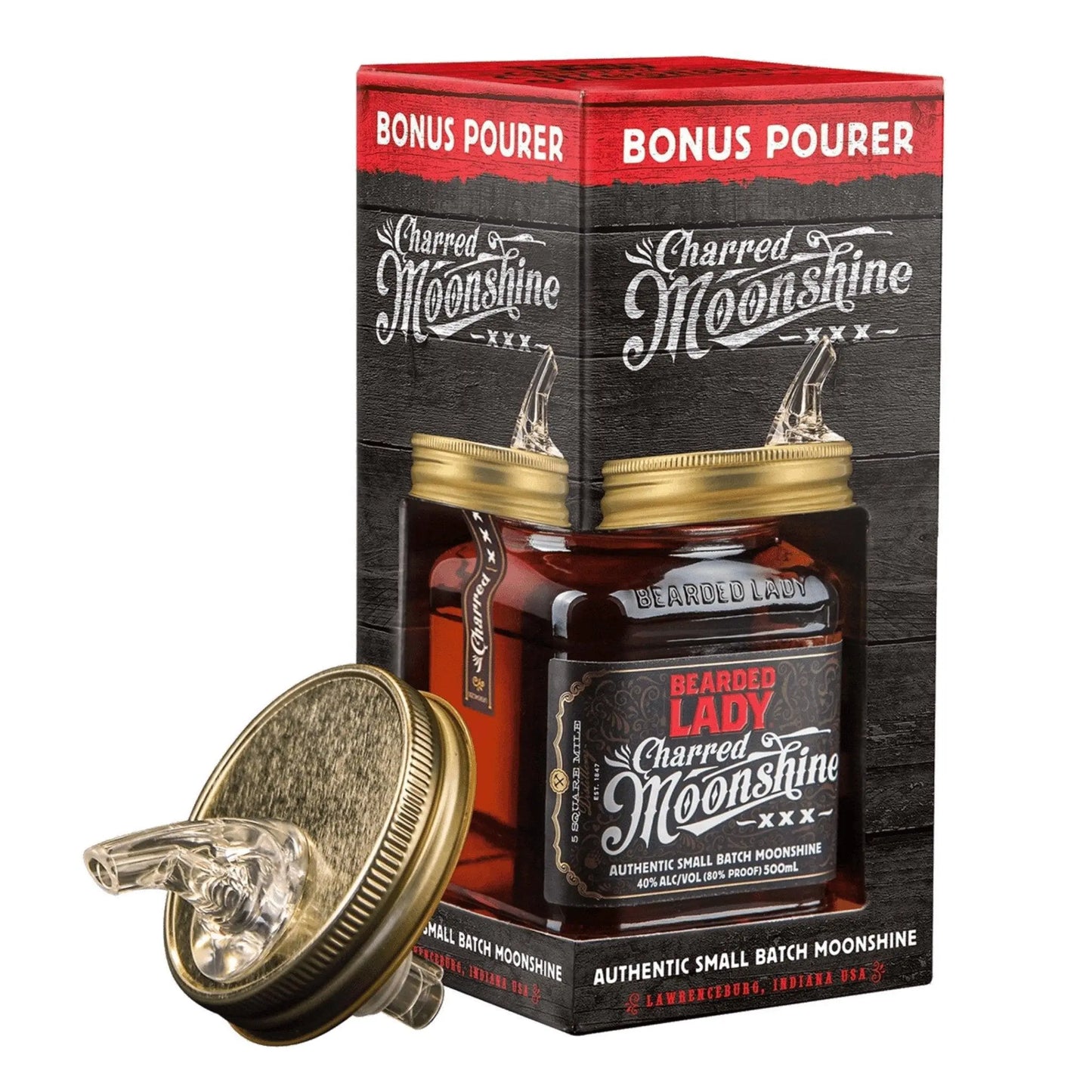 Bearded Lady Charred Moonshine 500mL - Booze House