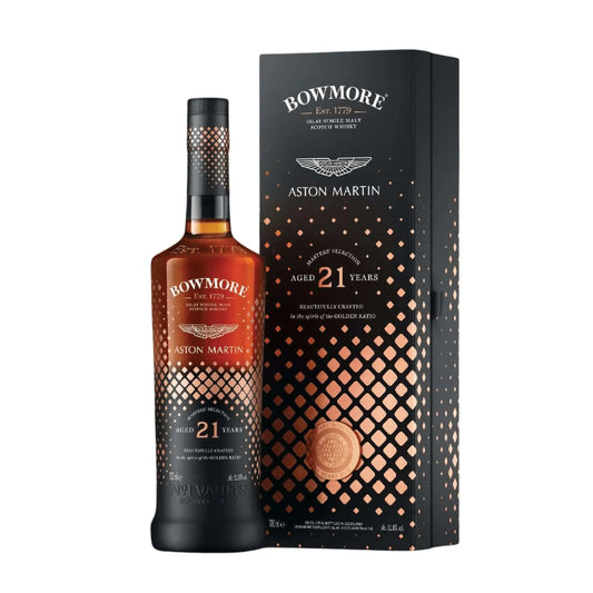 Bowmore Aston Martin Masters Selection 21 Year Old Single Malt Scotch Whisky 700ml - Booze House