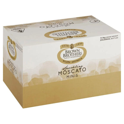 Brown Brothers Sparkling Moscato 200mL (Case Of 24) - Booze House