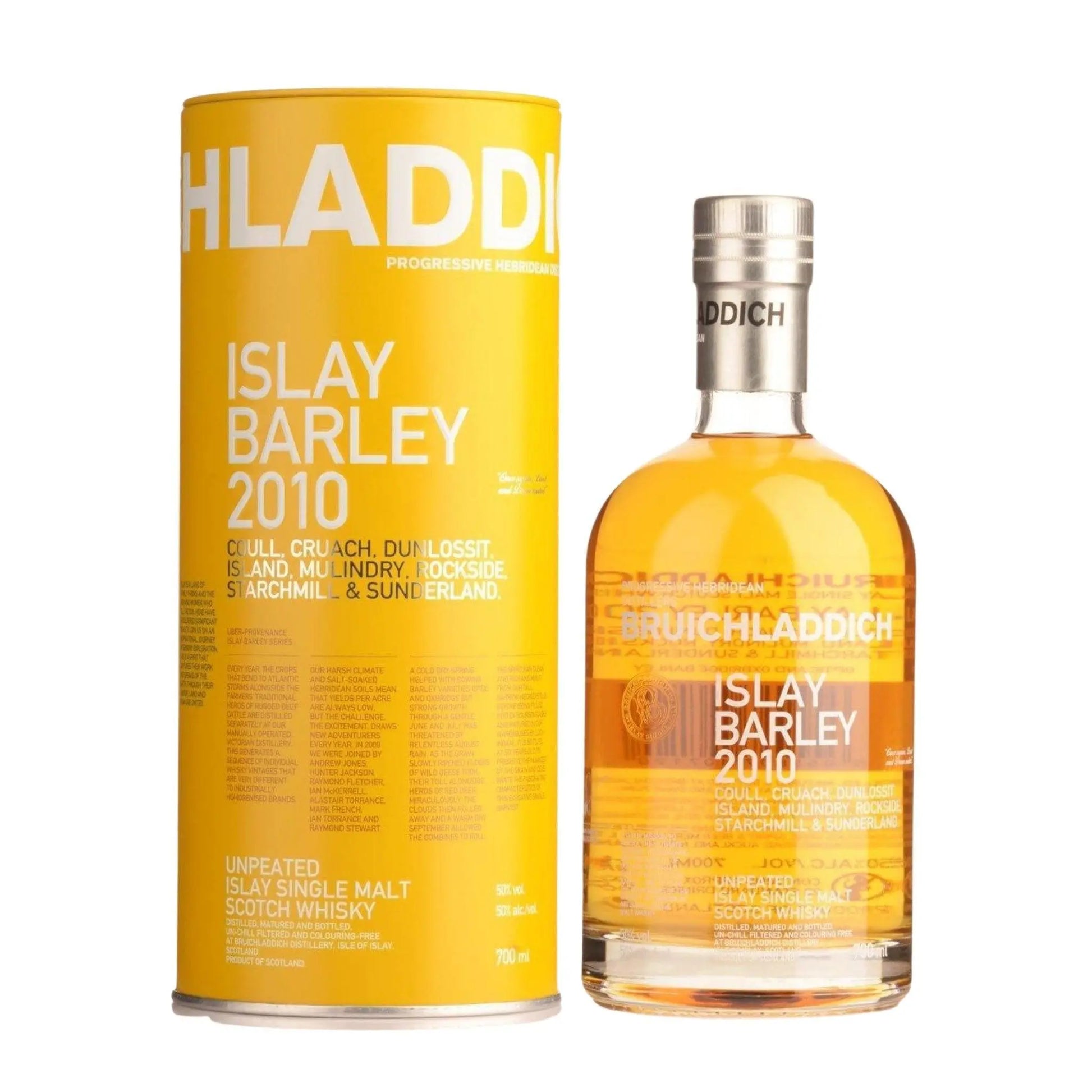 Bruichladdich 2010 Islay Barley Single Malt Scotch Whisky 700ml - Booze House