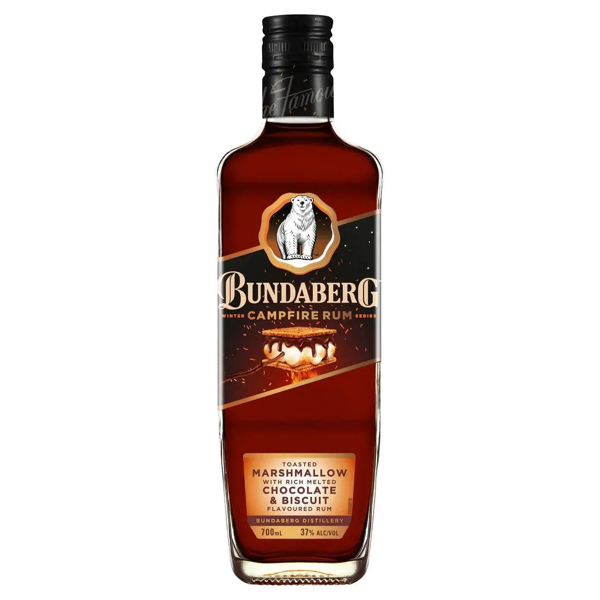 Bundaberg Campfire Rum Toasted Marshmallow, Melted Chocolate & Biscuit 700ml - Booze House