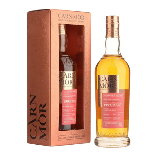 Carn Mor Glenlossie 1993 27YO Cask Strength 47.3% 700ml - Booze House