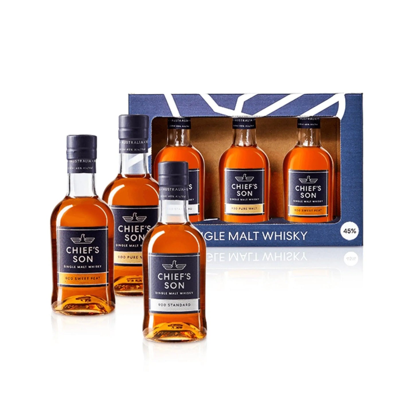 Chief's Son Distillery 45% Core Gift Pack 200ml - Booze House