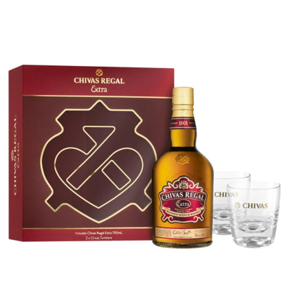 Chivas Regal Extra Glass Pack 700ml - Booze House