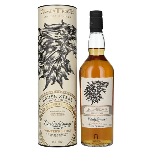 Dalwhinnie Winter's Frost Game of Thrones House Stark Limited Edition Single Malt Scotch Whisky 700ml - Booze House