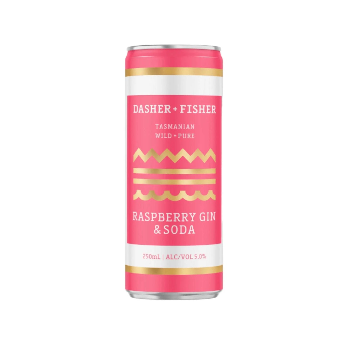 Dasher & Fisher Raspberry Gin & Soda 250ml - Booze House