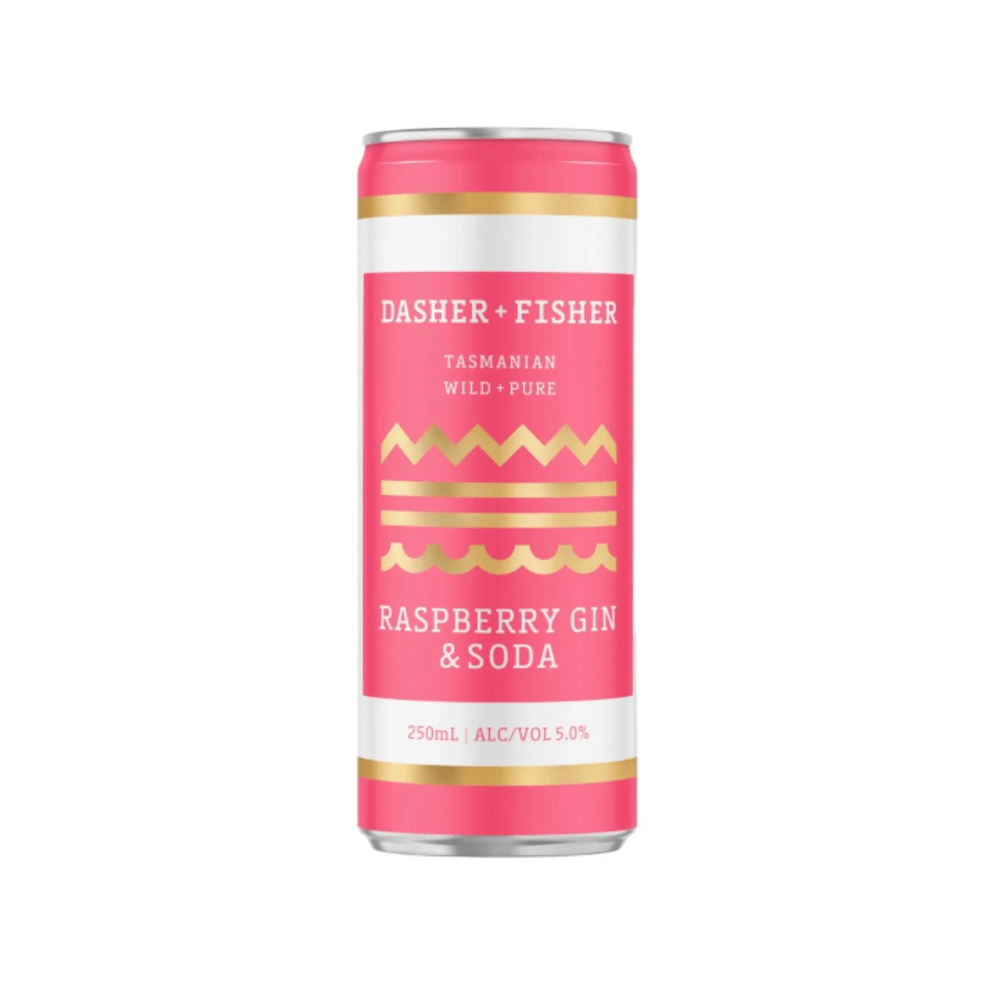 Dasher & Fisher Raspberry Gin & Soda 250ml - Booze House