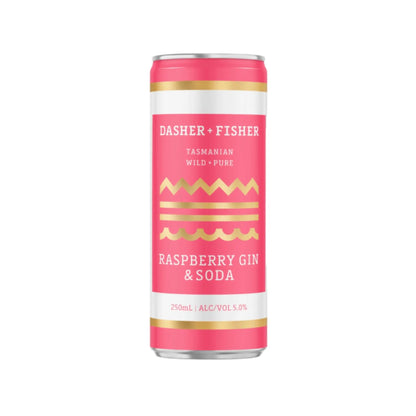 Dasher & Fisher Raspberry Gin & Soda 250ml - Booze House
