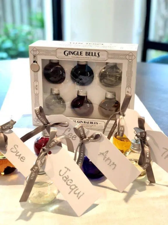 Gingle Bells Floral Gin Filled Baubles – Boxed Set of 6 - Booze House