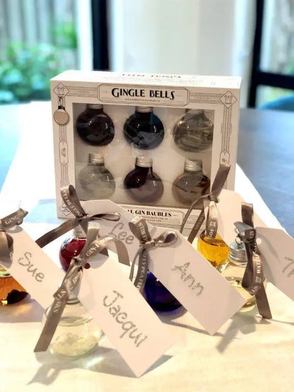 Gingle Bells Floral Gin Filled Baubles – Boxed Set of 6 - Booze House