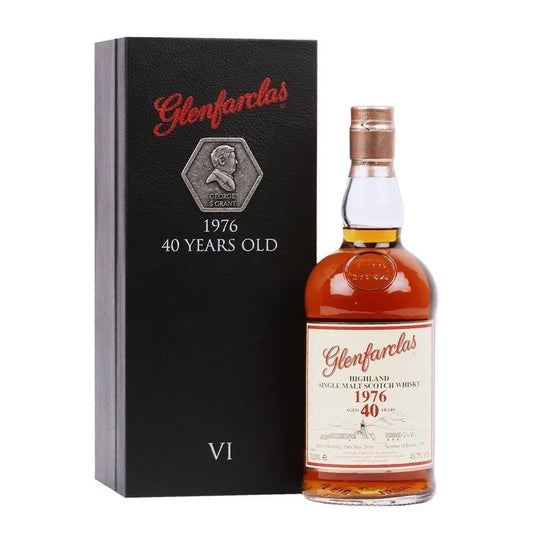Glenfarclas 1976 Limited Edition 40 Year Old Single Malt Scotch Whisky 700ml - Booze House