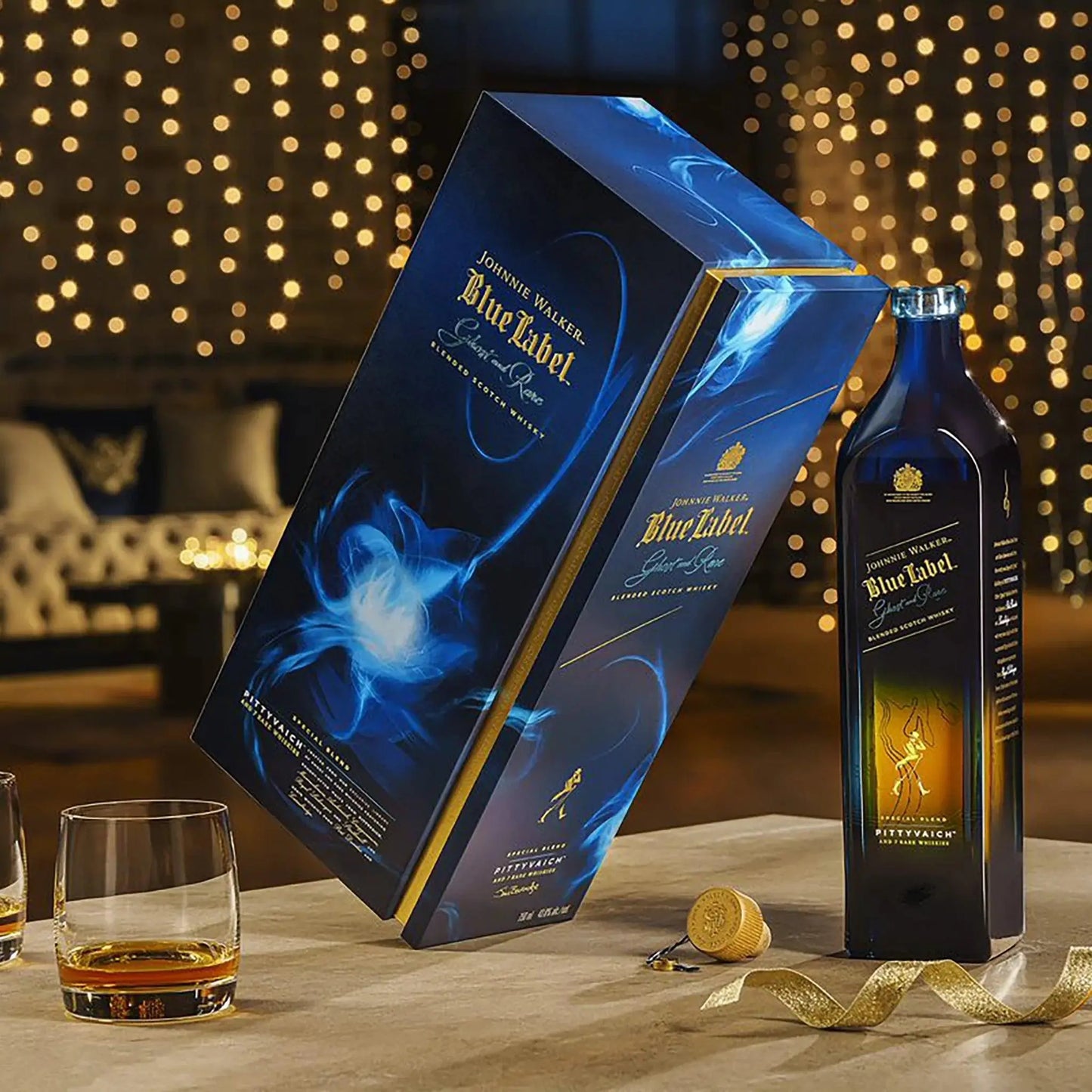 Johnnie Walker Blue Label Ghost & Rare Pittyvaich Edition Blended Scotch Whisky 750mL - Booze House