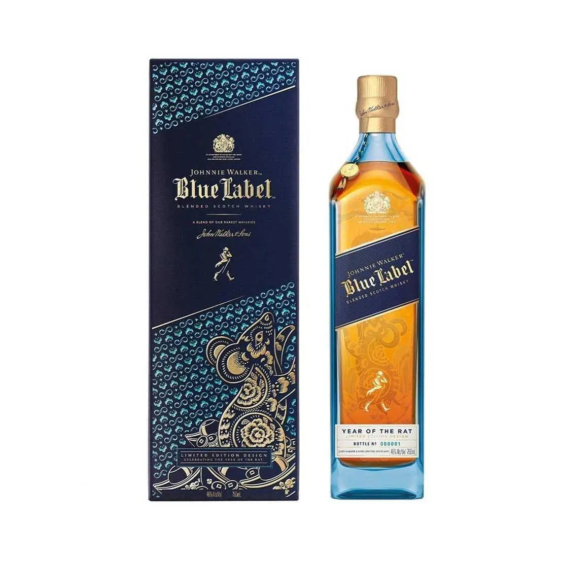 Johnnie Walker Blue Label Year of the Rat Blended Scotch Whisky 750ml - Booze House