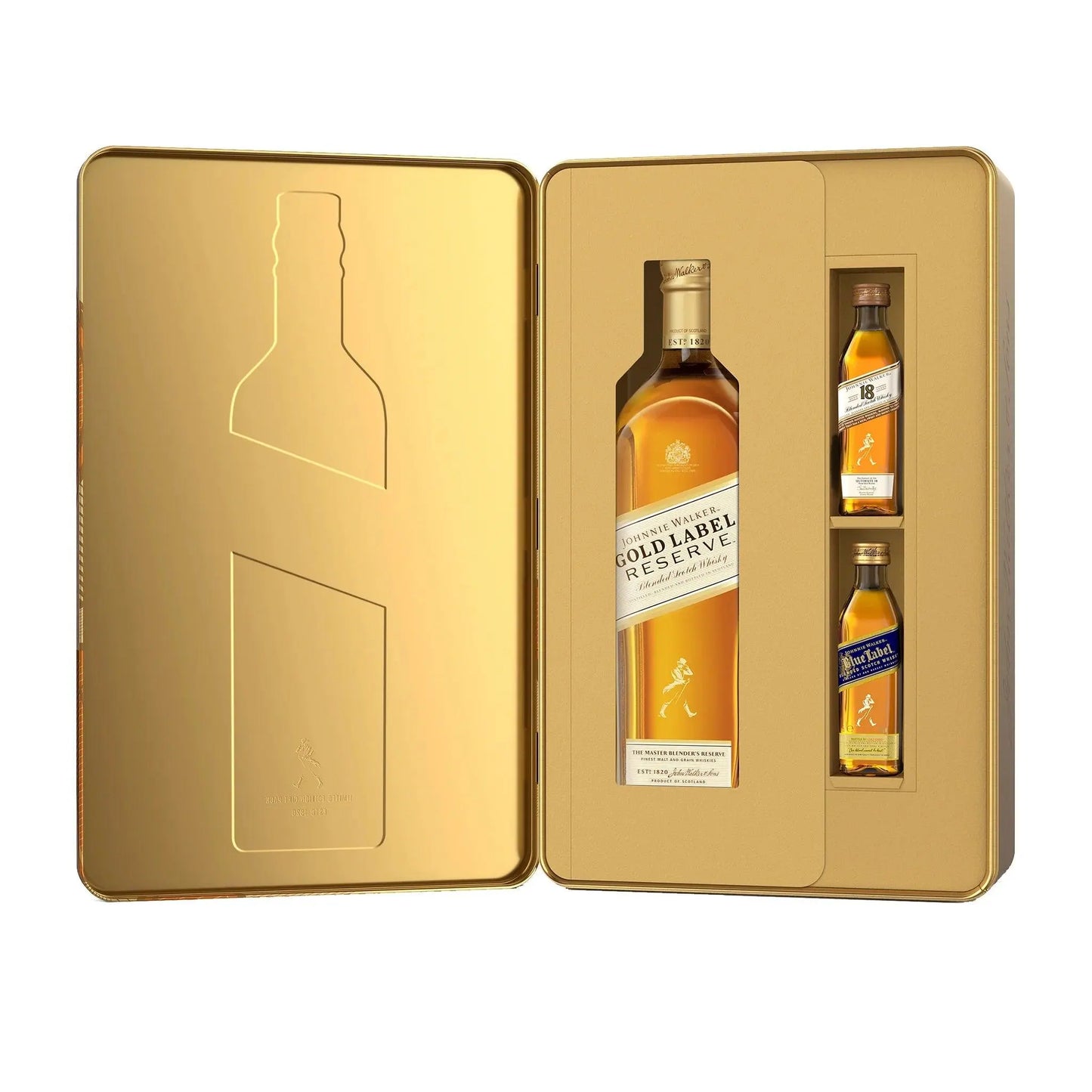 Johnnie Walker Gold Label Reserve Blended Scotch Whisky 700ml + Minis Gift Pack - Booze House
