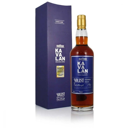 KAVALAN SOLIST VINHO BARRIQUE SINGLE MALT WHISKY 700ML - Booze House