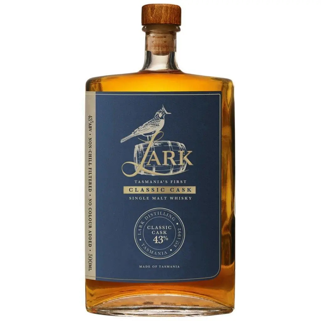 Lark Classic Cask Single Malt Australian Whisky 500mL - Booze House