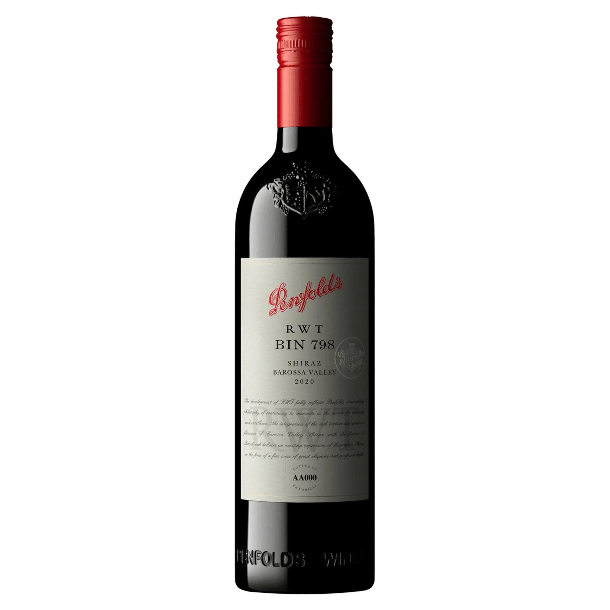 Penfolds RWT Bin 798 Shiraz 2020 750ml - Booze House