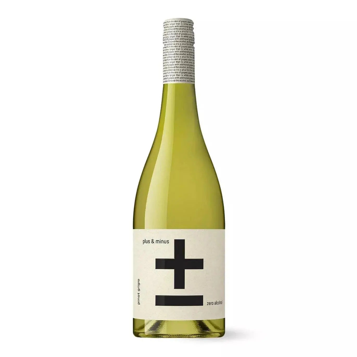 Plus & Minus Zero Alcohol Pinot Grigio 750mL - Booze House