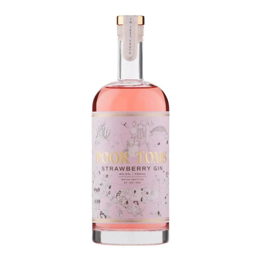 Poor Toms Strawberry Gin 700ml - Booze House