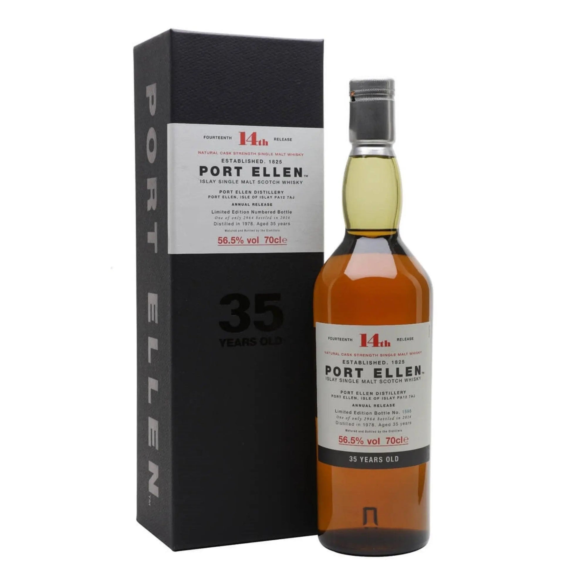 Port Ellen 1978 14th Release 35 Year Old Single Malt Scotch Whisky 700ml - Booze House