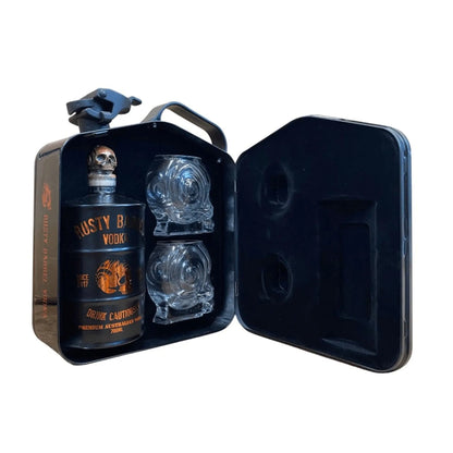 Rusty Barrel Vodka ﻿﻿J﻿erry Can Limited Edition Gift Pack (Black) 700ml - Booze House