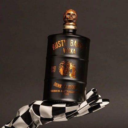 Rusty Barrel Vodka ﻿﻿J﻿erry Can Limited Edition Gift Pack (Black) 700ml - Booze House