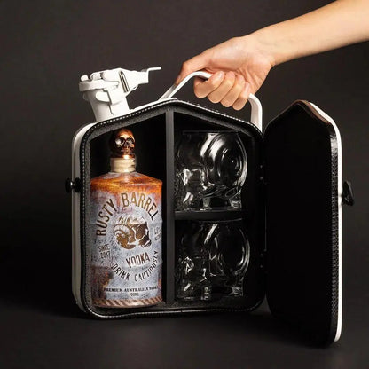 Rusty Barrel Vodka ﻿﻿J﻿erry Can Limited Edition Gift Pack (White) 700ml - Booze House