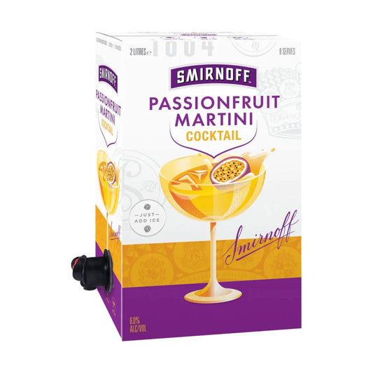 Smirnoff Passionfruit Martini Cocktail 2L - Booze House