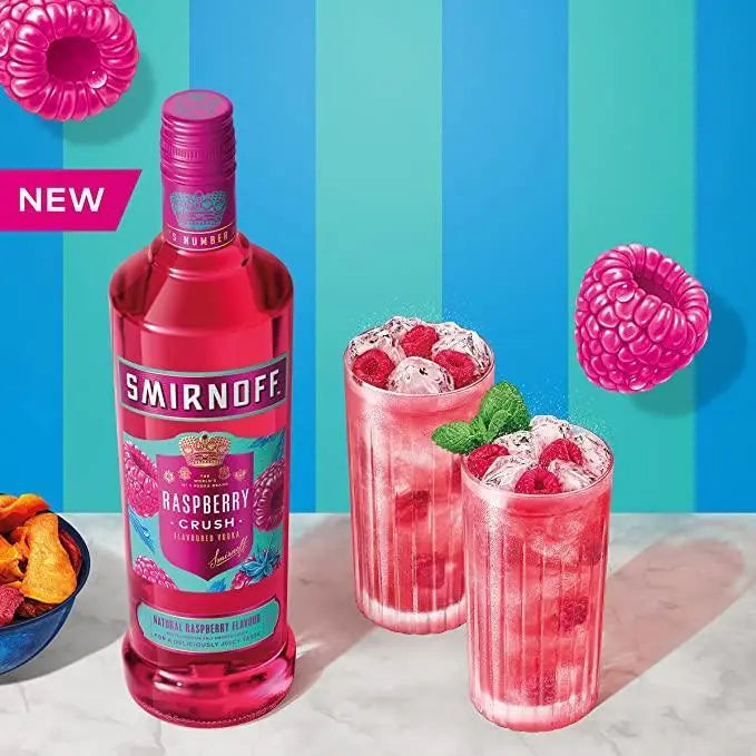 Smirnoff Raspberry Crush Flavoured Vodka 700mL - Booze House