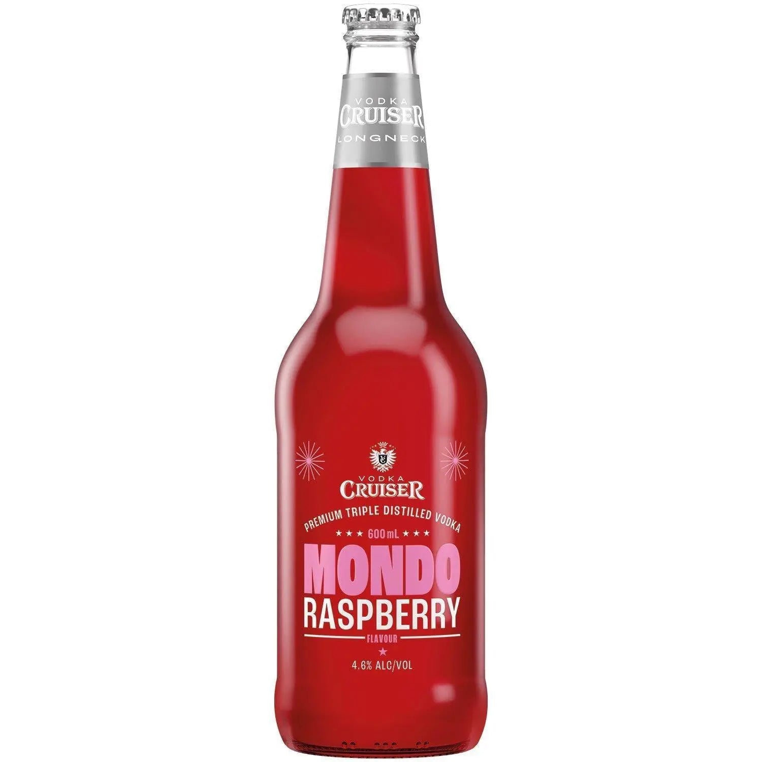 Vodka Cruiser Mondo Raspberry Longneck Bottle 600m (Lowest Price ...