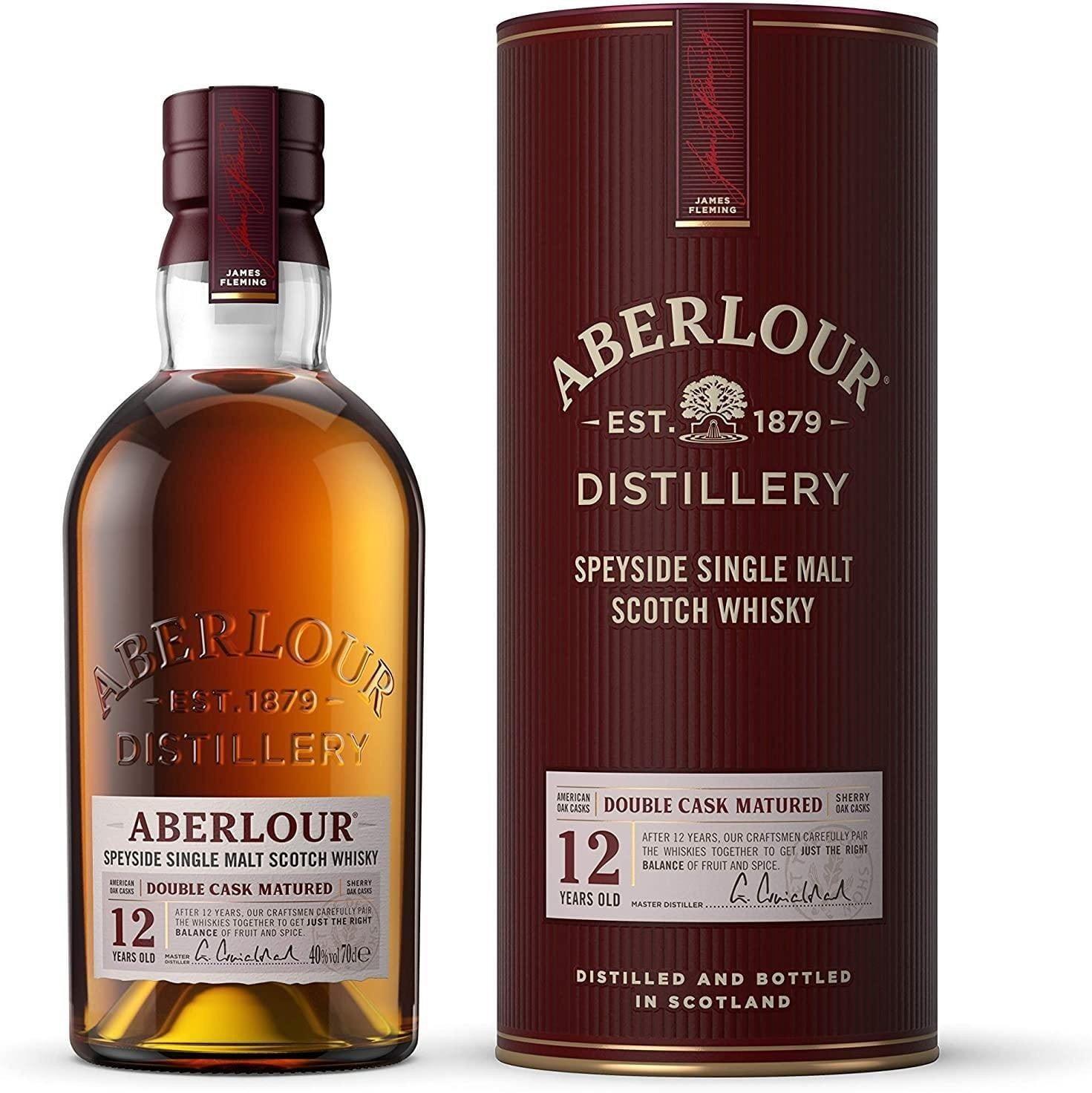 Aberlour 12 Year Old Double Cask Single Malt Scotch Whisky 700mL - Booze House