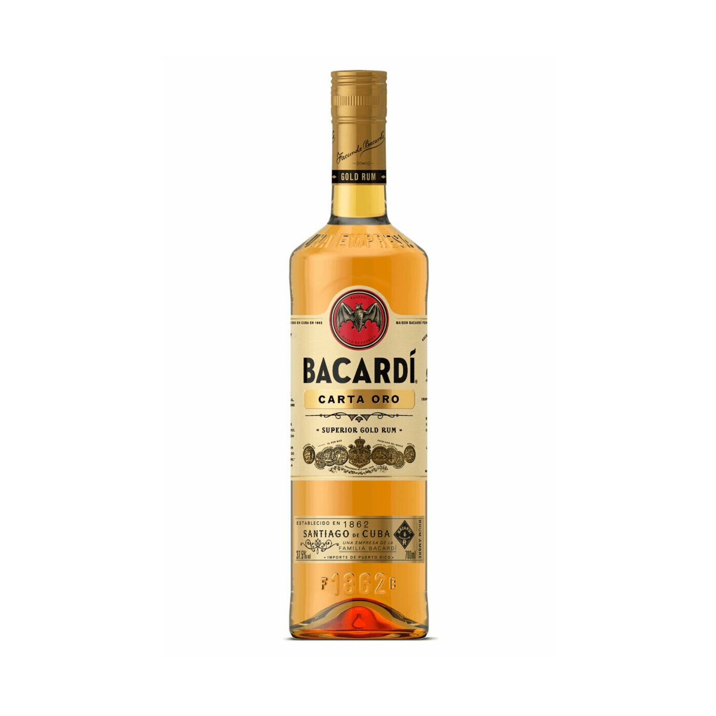 Bacardi Carta Oro Superior Gold Rum 700mL - Booze House