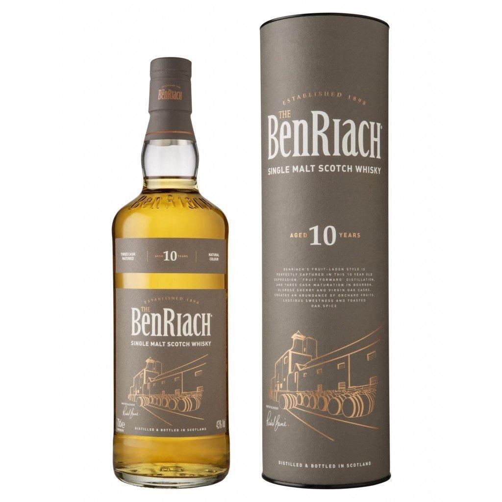 BenRiach 10 Year Old Single Malt Scotch Whisky 700mL - Booze House