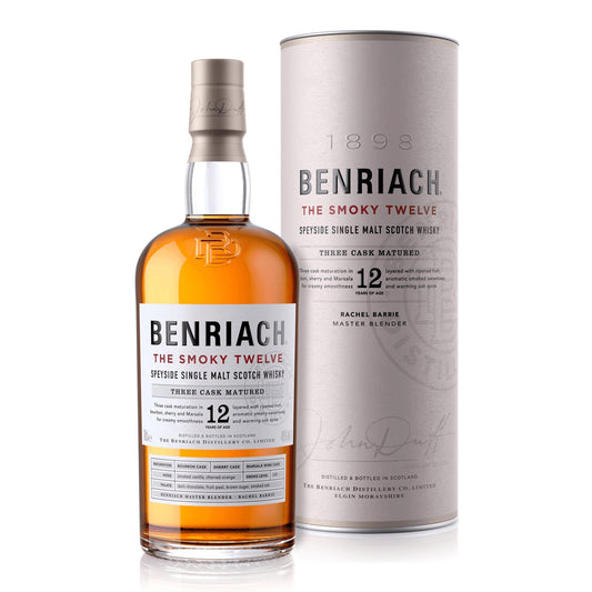 Benriach The Smokey Twelve 12 Year Old Single Malt Scotch Whisky 700ml - Booze House