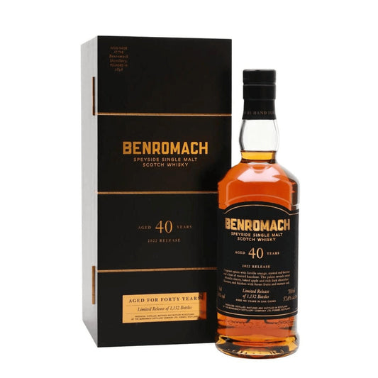Benromach 40 Year Old Cask Strength Single Malt Scotch Whisky 700ml - 2022 Release - Booze House