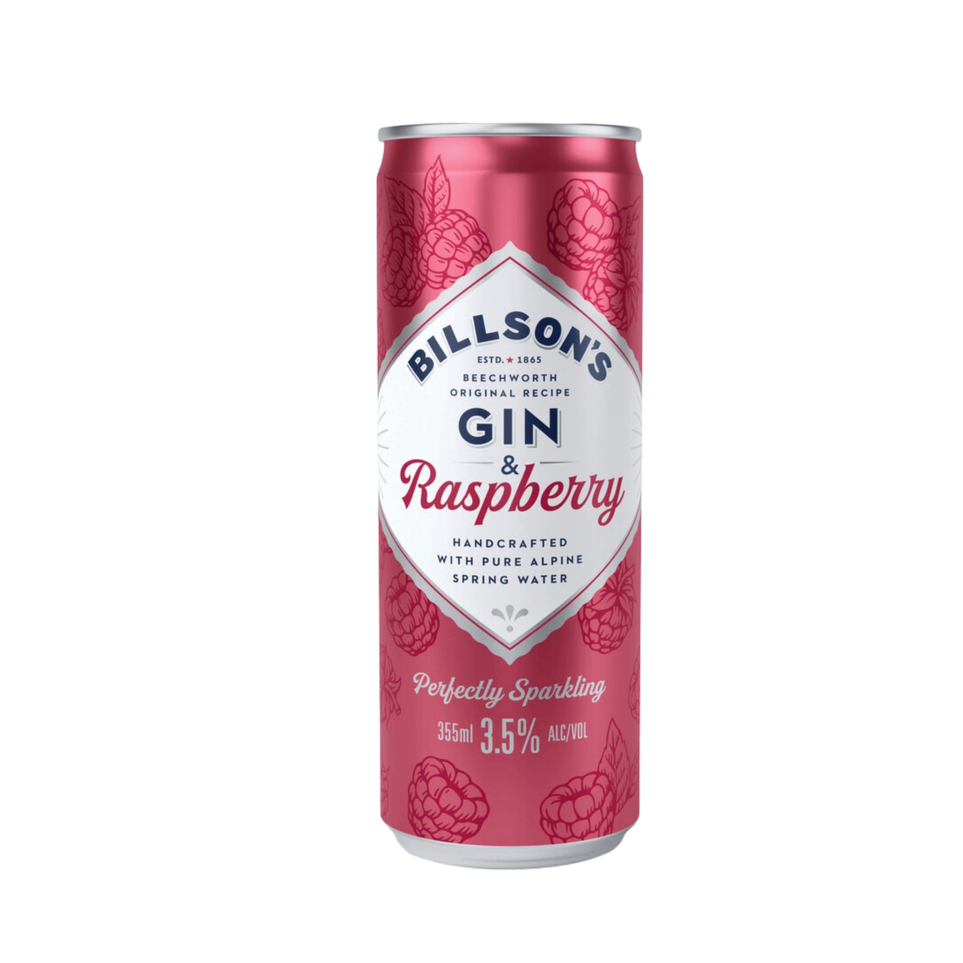 Billson's Gin And Raspberry 355ml - Booze House