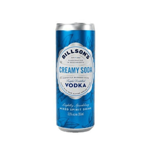 Billson's Vodka Creamy Soda 355ml - Booze House