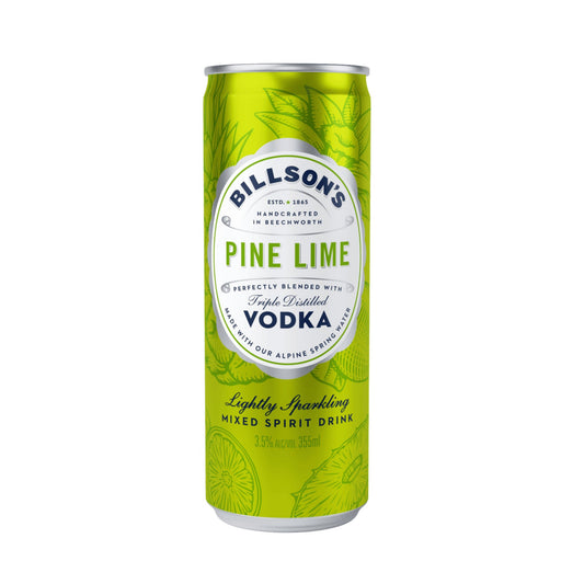 Billson's Vodka With Pine Lime 355ml - Booze House