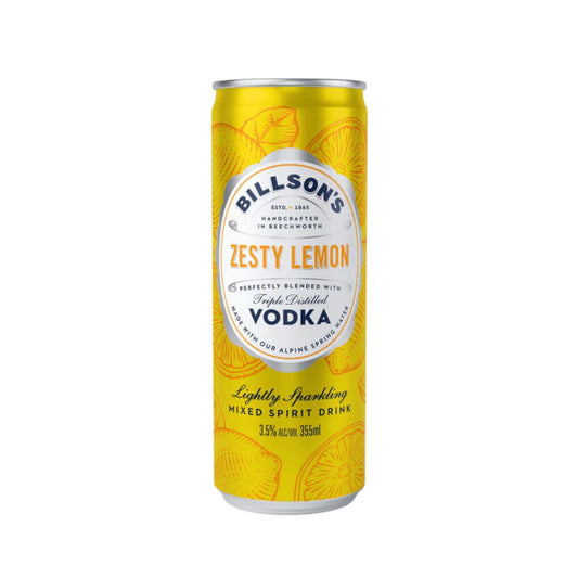 Billson's Vodka With Zesty Lemon 355ml - Booze House