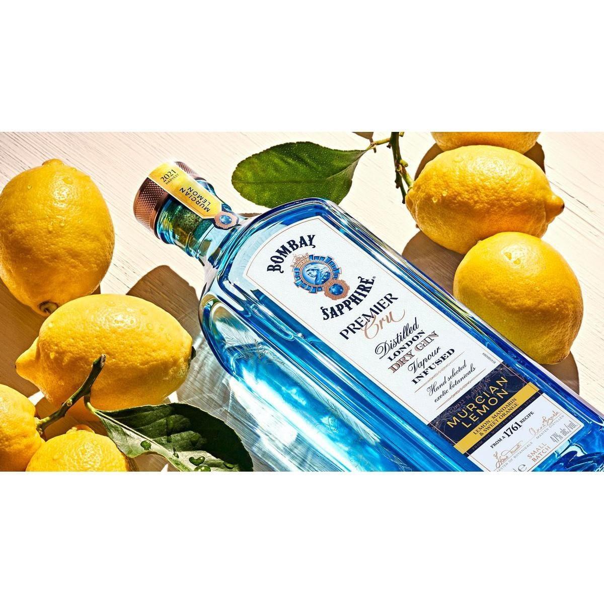 Bombay Sapphire Premier Cru Murcian Lemon Gin 700mL - Booze House