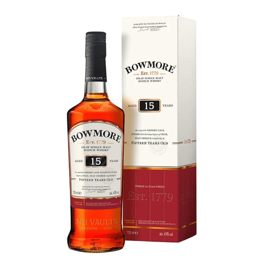 Bowmore 15 Year Old Single Malt Scotch Whisky 700mL - Booze House