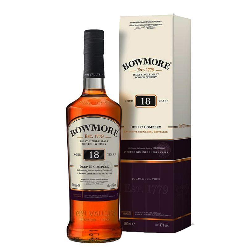 Bowmore 18 Year Old Single Malt Scotch Whisky 700mL - Booze House